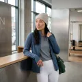 Women's 100% Pure Cashmere Beanie - Luxury British Style Winter Knit Hat 5