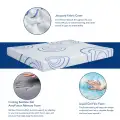 EGOHOME Charcoal Gel Memory Foam Mattress 8-inch Cooling & Pressure Relief 3