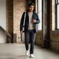 Tatatio Men's 100% Pure Cashmere Thickened Crew Neck Sweater - Light Heather Camel, Luxurious Warmth 2