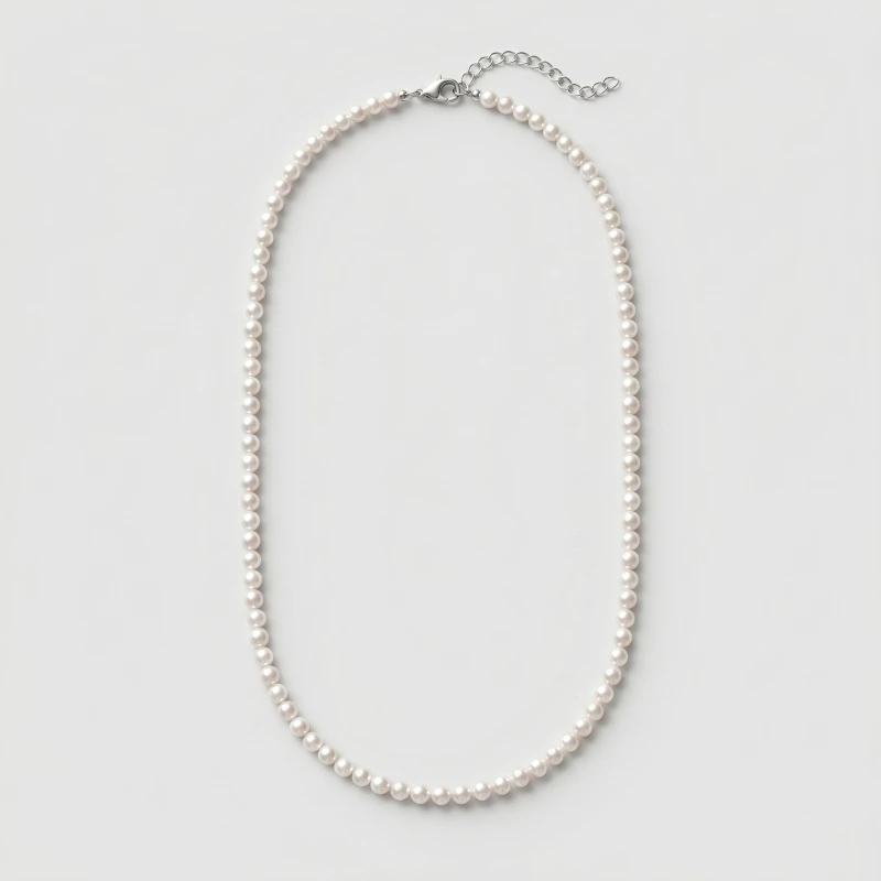 Elegant Seed Pearl Necklace, 4.5mm, 16.5"-18" Adjustable Length - Main Image
