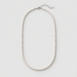 Elegant Seed Pearl Necklace, 4.5mm, 16.5"-18" Adjustable Length thumbnail 1