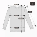 Women's Luxury Brushed Cashmere Crewneck Sweater - Elegant White (L) 6