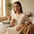 Baroque Irregular Pearl Necklace 8.18-8.10mm, 26in+2.5in, 60 Natural Baroque Pearls, Y-Chain 5