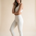 Women's Premium Skin-Friendly Soft Yoga Pants | 20% Lycra® Fabric - Off-White 1