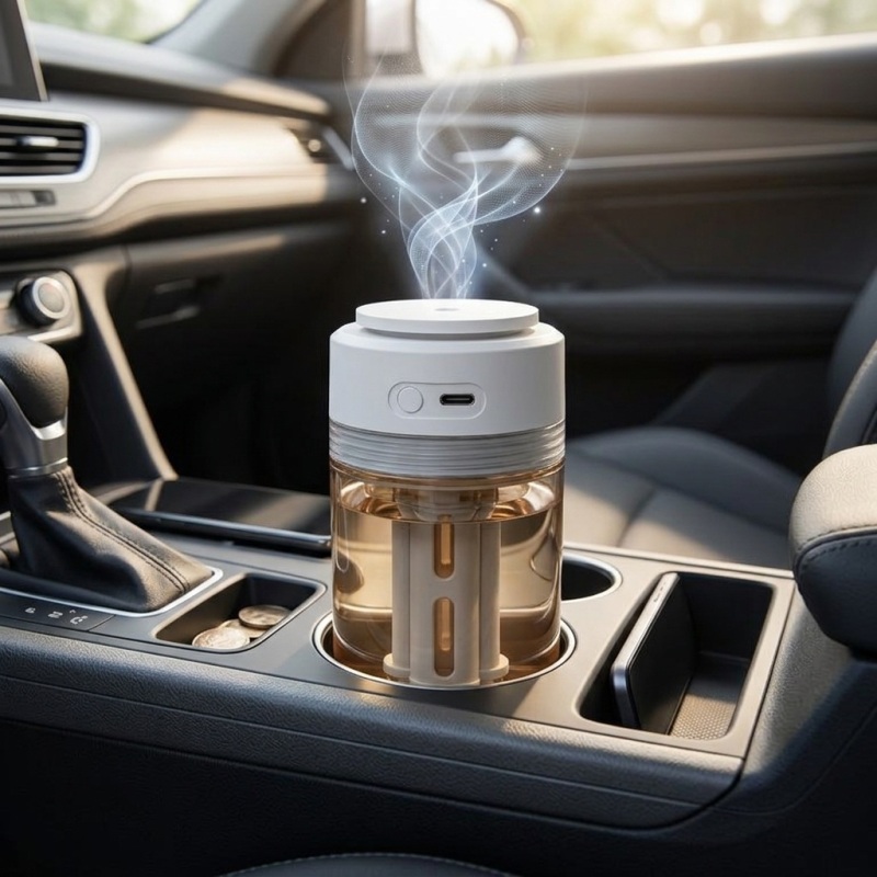 HC100 Car Negative Ion Generator - USB-C Powered Air Purifier for Vehicles - Image 3