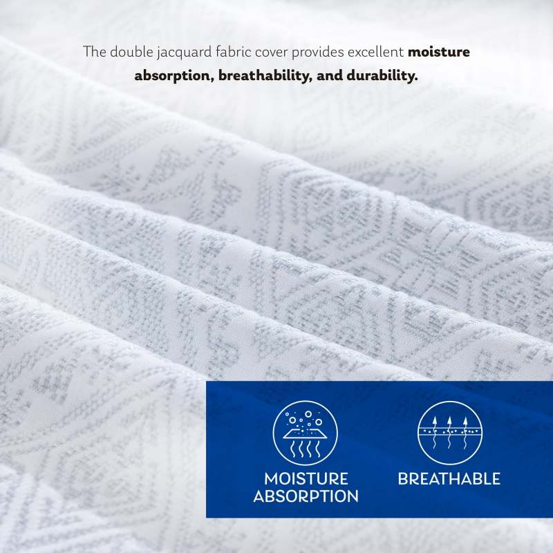 EGOHOME Charcoal Gel Memory Foam Mattress 10-Inch Cooling & Pressure Relief - Image 5