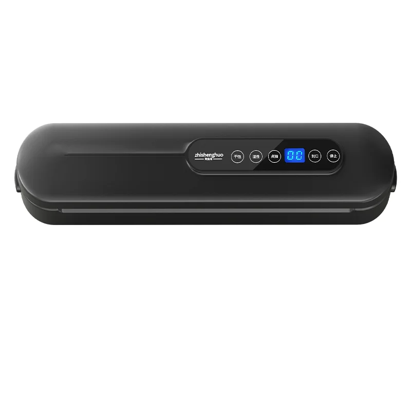 Smart Digital Vacuum Sealer - Household Dry & Moist Food Preservation Machine S3 Black - Main Image