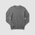 Women's 100% Pure Cashmere Sweater - Heather Gray, Low Neck, Basic Style 6