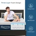 EGOHOME Haven Gel Memory Foam Mattress 12-Inch Cooling Cover & Pressure Relief 7