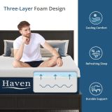 EGOHOME Haven Gel Memory Foam Mattress 12-Inch Cooling Cover & Pressure Relief thumbnail 7