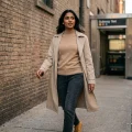 Women's 100% Pure Cashmere Mock Neck Sweater - Camel, Classic Fit 5