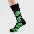 Creative Alien Crew Socks - Unisex One Size, Premium Cotton Blend 1