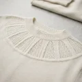 Women's 100% Pure Cashmere Cut-out Crewneck Sweater 6