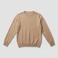 Women's 100% Pure Cashmere Low Neck Sweater - Elegant Light Camel, Classic, Basic 6