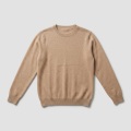 Women's 100% Pure Cashmere Low Neck Sweater - Elegant Light Camel, Classic, Basic 6