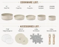15-Pc Granite-Coated Nonstick Cookware Set with Removable Handles, PFOA-Free Maifan Stone 6