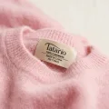 100% Pure Cashmere Soft Pink Women's Crew Neck Pullover 5
