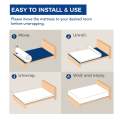 EGOHOME Charcoal Gel Memory Foam Mattress 8-inch Cooling & Pressure Relief 8