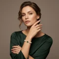 Four-Leaf Clover Pearl Bracelet, 6.8-6.10mm, 6in+2.5in Adjustable, 14K Gold Plated 2